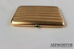 Портсигар. Золото 56 проба. Российская империя, до 1917 г.