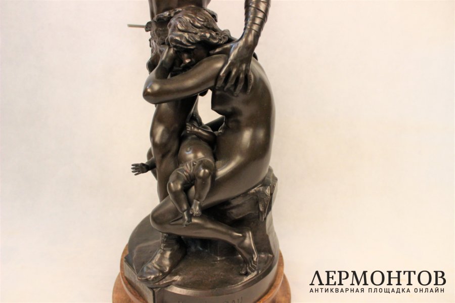 Скульптура. Защитник дома. Бронза Emile-Andre Boisseau. Франция 