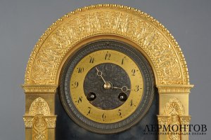 Часы в стиле Ампир. Франция, Париж, кон. 19 в. Бронза.