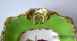 Сервировочное блюдо Copeland and Garrett. Англия, 1833-1847 гг, фарфор, живопись