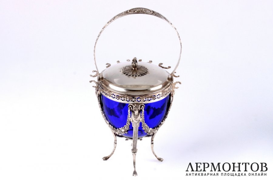 Ваза для конфитюра. СЕРЕБРО 950. ФРАНЦИЯ
