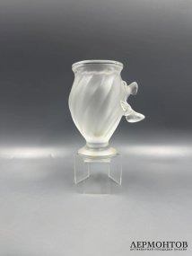 Ваза «Rosine» с двумя голубями. Хрусталь, Lalique, Франция