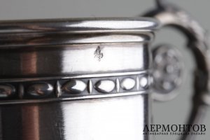 Кофейная пара в классическом стиле. Серебро 800 пробы. Франция