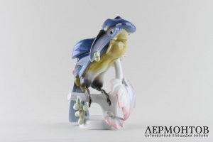 Статуэтка Тукан. Фарфор.  Фабрика, Rosenthal, Германия, 1943 год.