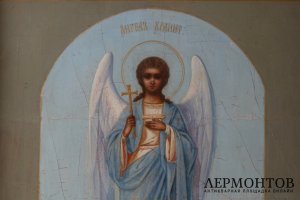 Икона в киоте Ангел-хранитель. Россия, кон.19-нач. 20 в.