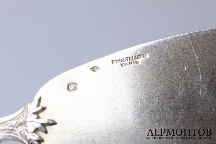 Сервировочный десертный набор  P. Tallois. Серебро 950 пробы. Франция
