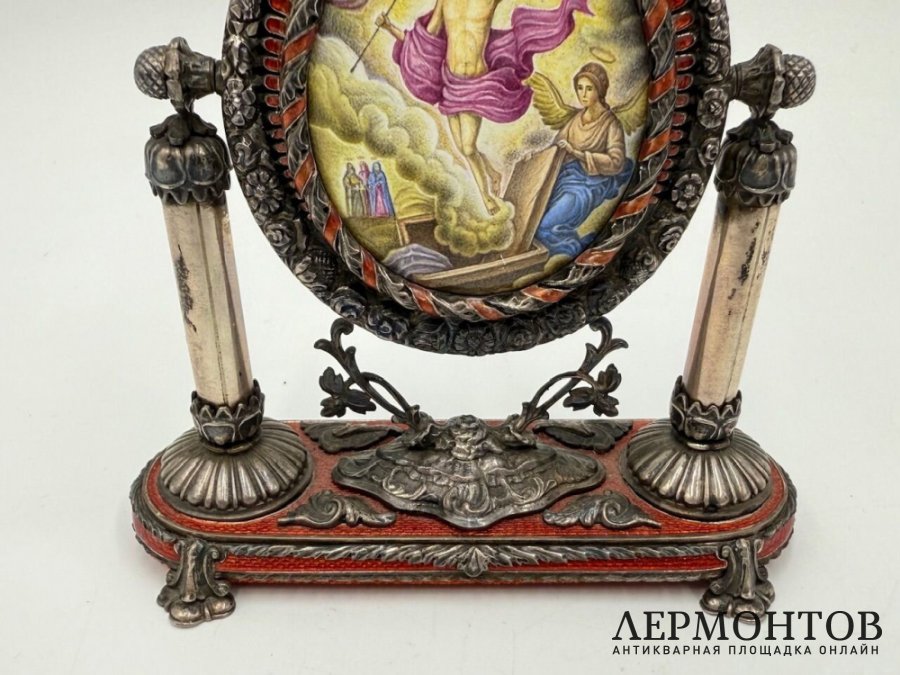 Икона Воскресение Христово. Россия, Софрино, 2000-е гг. Серебро 925 пробы, финифть.