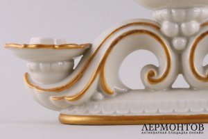 Подсвечник на 3 свечи. Германия, конец 19 - начало 20 в. Фарфор.