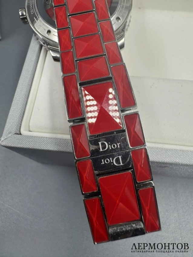 Наручные часы «Les Montres» с бриллиантами. Керамика, Dior