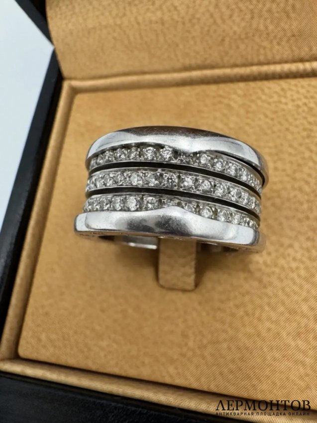 Кольцо «B.zero1» с бриллиантами. Золото 750 пробы, Bvlgari