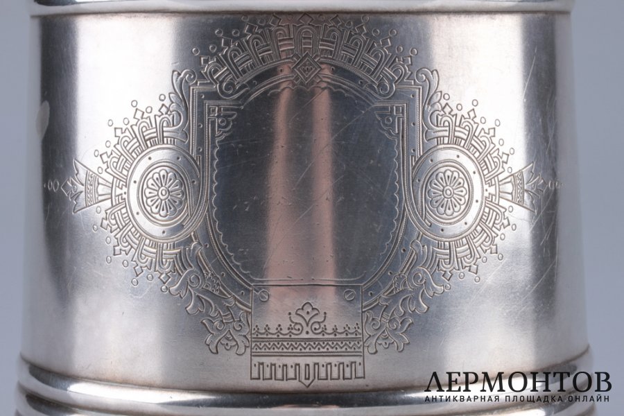 Ведерко для шампанского. Россия,  Акимов В., 1893 г. Серебро 84.