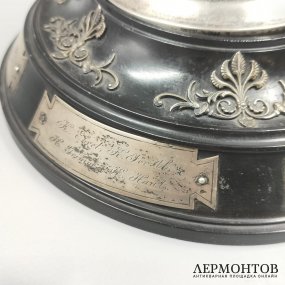 Наградной кубок с фигурой богини победы. Серебро 950 пробы, Австро-Венгрия, конец 19 века