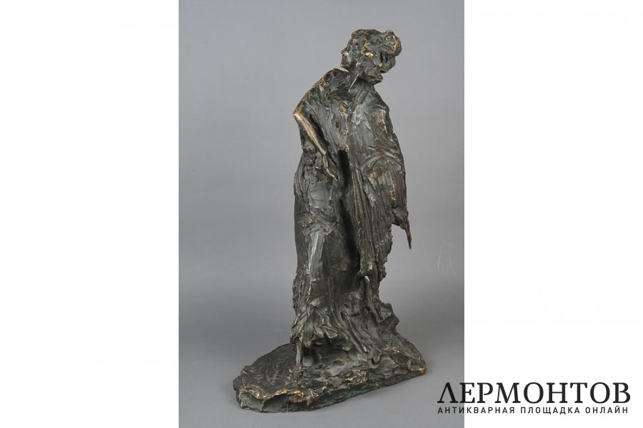 Скульптура Девушка. Франция, автор модели П.Трубецкой. 1911 г. Бронза.