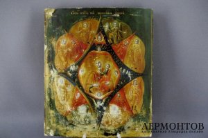 Неопалимая Купина. Дерево, темпера, серебро 84, Россия, Москва, 1820 год.