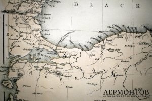 Карта Черного моря, Крыма, части Турции и прилегающих территорий. Англия, 1860-е гг