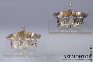 Набор солонок. Серебро 950. Франция