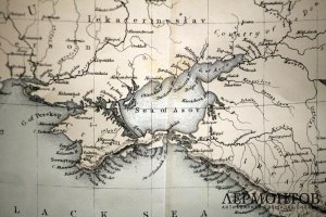 Карта Черного моря, Крыма, части Турции и прилегающих территорий. Англия, 1860-е гг