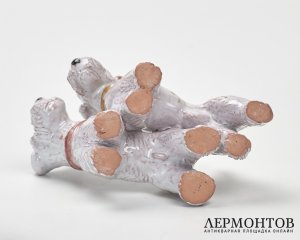 Статуэтка «Фокстерьеры». Керамика, вероятно Izsépy Margit, Венгрия, 1950-е годы