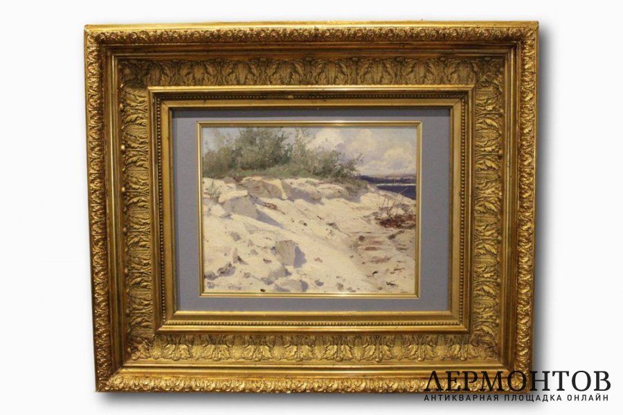 Картина. Крыжицкий К.Я. Песчаный берег. 1900-е.