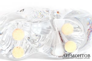 Статуэтка Змея. Франция, фирма Baccarat. Хрусталь, резьба.