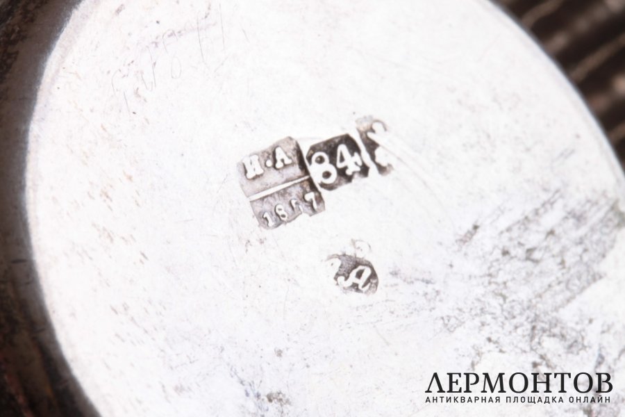 Солонка. Серебро 84 пробы. 1857 год. Российская империя