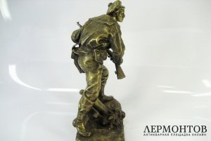 Кабинетная бронза. Морской пехотинец. Франция, вторая половина XIX века.