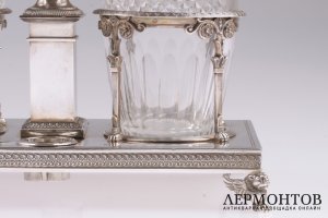Набор для масла и уксуса. Серебро 950. Франция