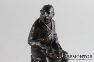 Скульптура Еврей-торговец. Бронза. Австрия, 1916 год. 