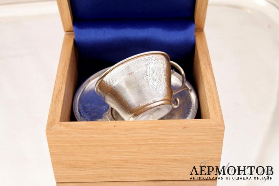 Кофейная пара Collet. Серебро 950