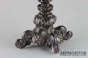 Фруктовница. Серебрение. Российская империя, Царство Польское, фирма Fraget, XIX в.