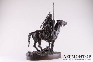 Скульптура Прощание казака с казачкой. Бронза. Россия,1880 гг, По модели Грачева.