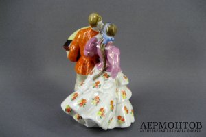 Уральская кадриль. Фарфор. СССР, Дулево. 60-е XX в.