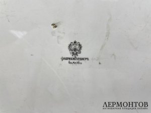 Большое блюдо Птицы. Россия, Гарднер, 1870-80-е гг. Фаянс, печать.