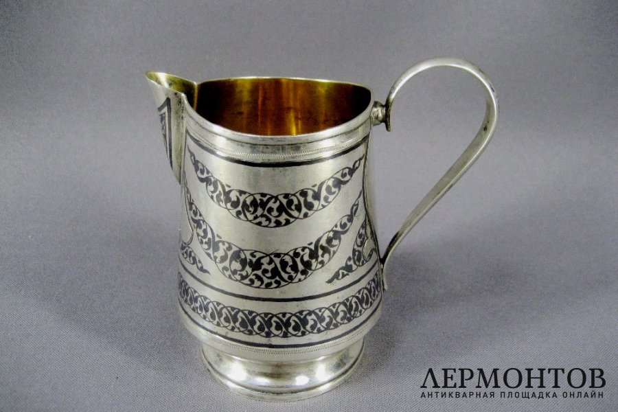 Молочник. Серебро 875. СССР, 60-е годы ХХ века.