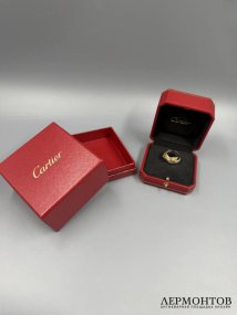 Кольцо «Trinity Constellation» с бриллиантом. Золото 750 пробы трёх цветов, Cartier, Франция