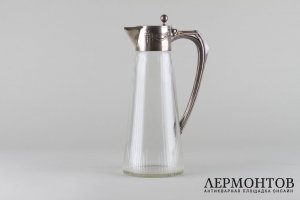 Графин с серебром 800 пробы. Германия, мастерская Fr.Kraemer,к.19-н.20 века.