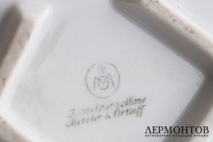 Путто на медведе. Фарфор, роспись. Германия, Metzler Ortloff, 1930-1978.