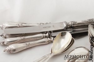Столовый сервиз Radke. Серебро 84. Российская империя