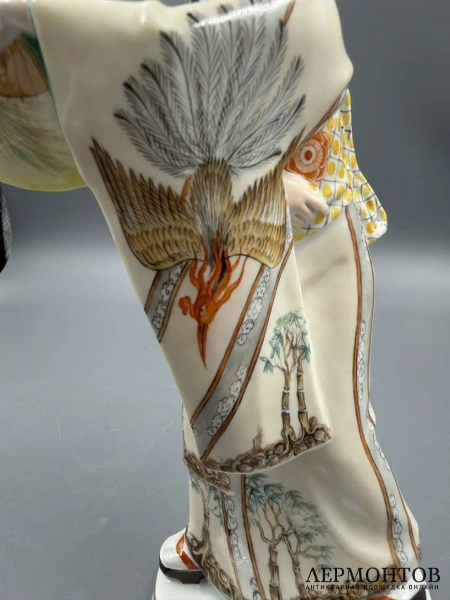 Статуэтка «Японка с веером». Фарфор, Meissen, Петер Странг, Германия, 2013 год