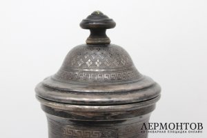 Самовар с орнаментом. Серебрение. Российская империя, Norblin, 1872-1882 
