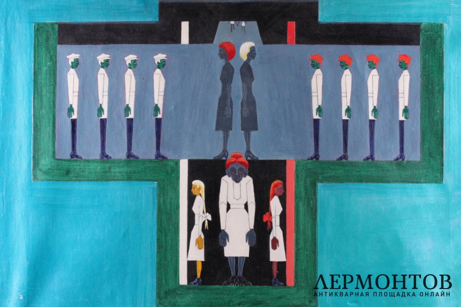 Картина Крест греческий равноконечный. Россия, Тверь, 1969 г.