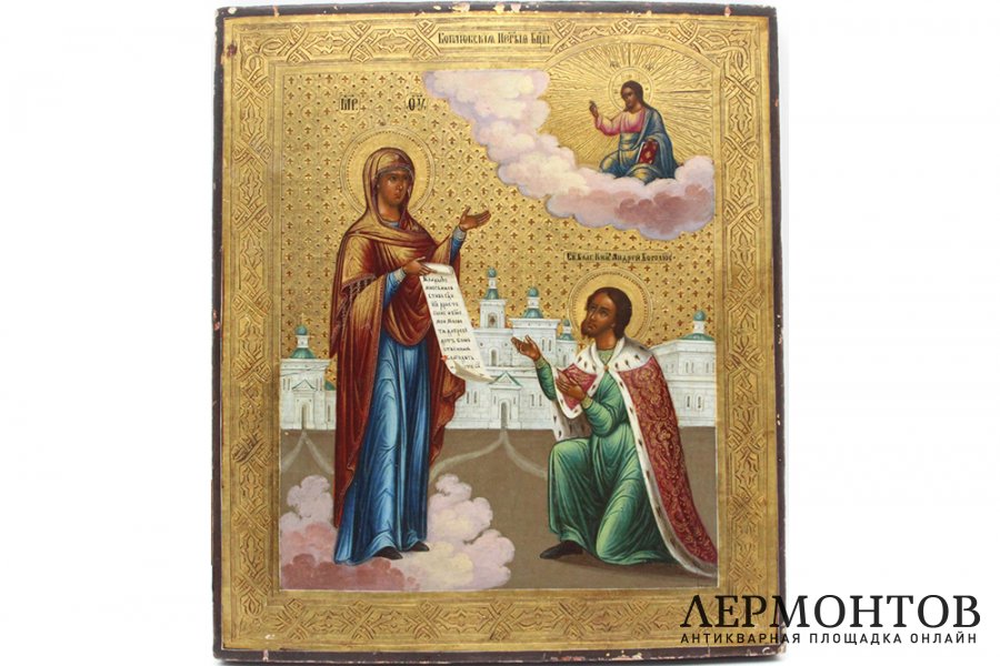 Икона Богоматерь Боголюбская. Российская империя, 1870-90е гг.