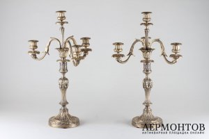 Парные канделябры в классическом стиле. Christofle. Франция. XIX в.