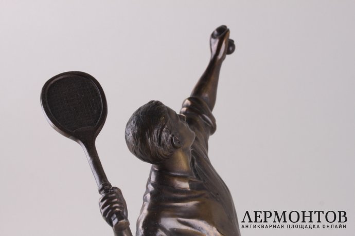 Скульптура Теннисист в стиле Ар Деко. Франция, Париж, 1920-1930-е гг. 