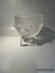 Ваза «Elisabeth» с птичками. Хрусталь, Lalique, Франция