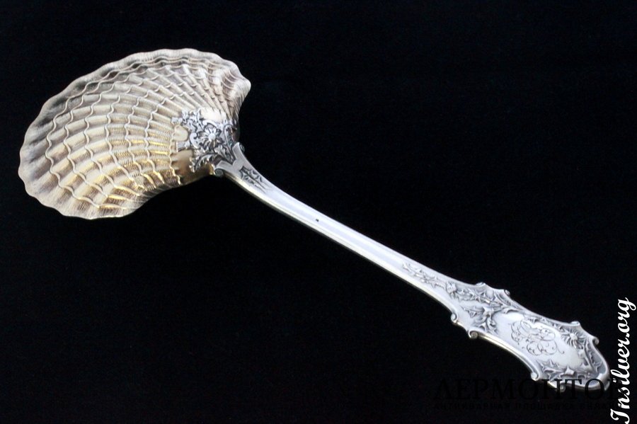 Сервировочная ложка Henin. Серебро 950. Франция.
