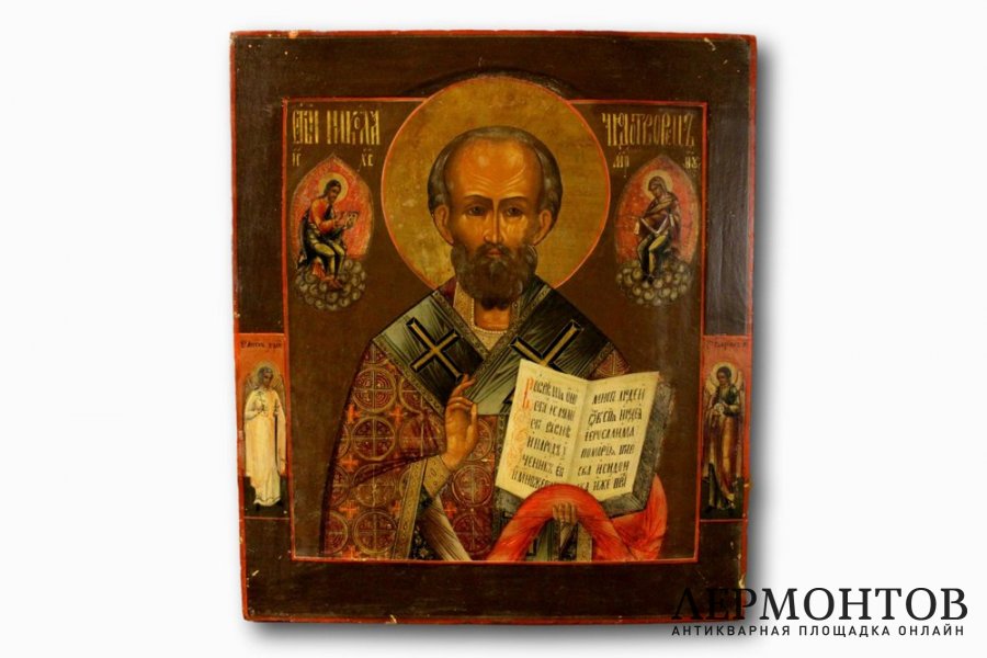 Икона  Николай Чудотворец. Конец XIX в. Россия