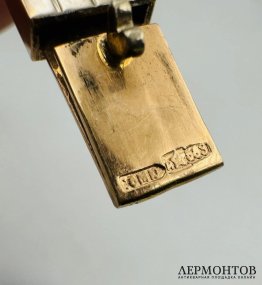 Браслет с бриллиантами. Золото 583 пробы, СССР, середина 20 века