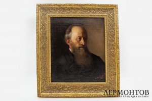 Владимиров И.А. Портрет бородатого мужчины. Российская Империя, 1888 г. Холст, масло.