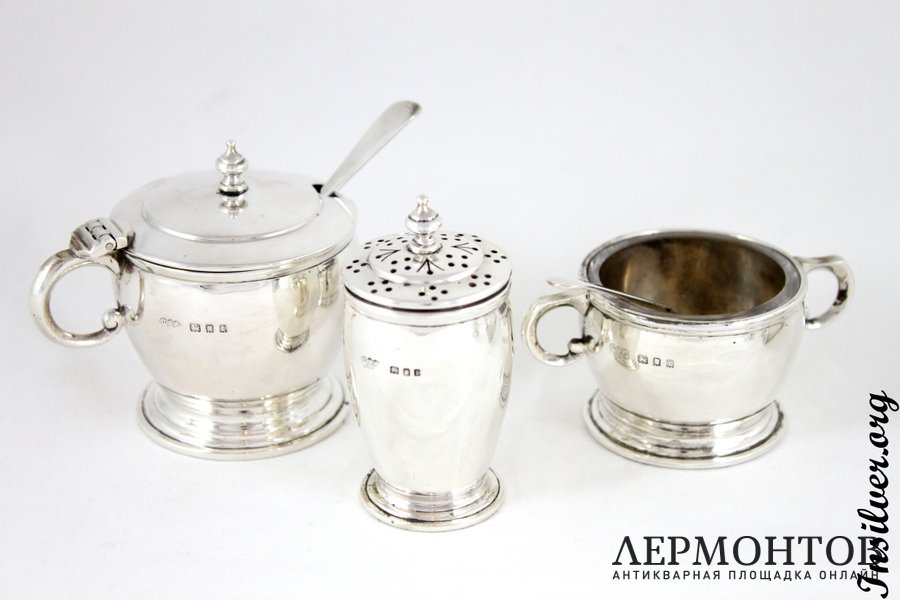 Набор для специй. 1934 год. Серебро 925. Англия